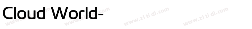 Cloud World字体转换